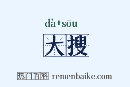 大搜是什么意思的图片
